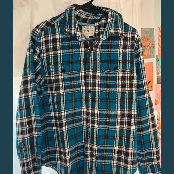 "American Eagle" Blue Shacket - Picture 1 of 5